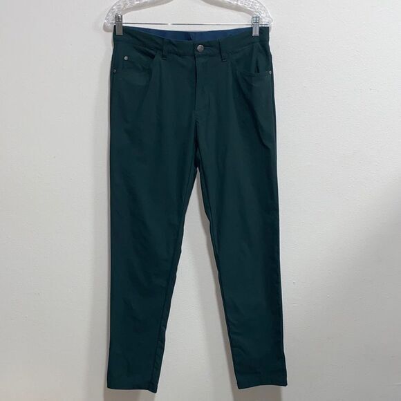 Adidas‎ Golf Go-To 5 Pocket Pants Men’s 30x32 Green Tapered Fit - Picture 3 of 14
